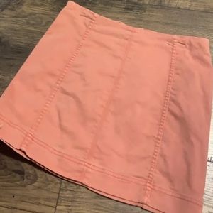 super cute peach jean skirt